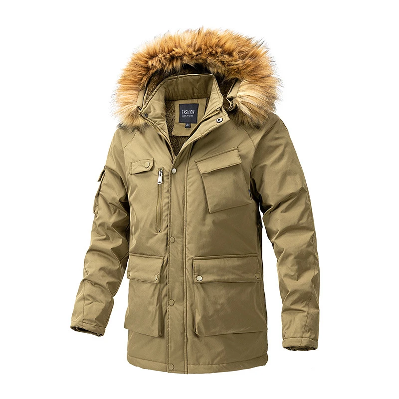 Miðlengd Parka jakka fyrir karla